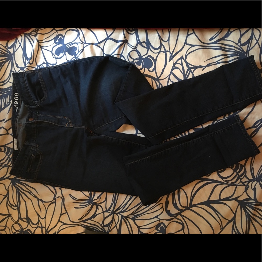 Gap high rise skinny jeans